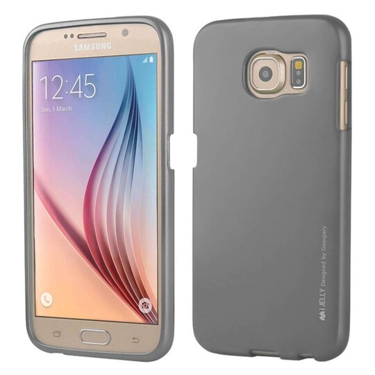 Mercury i Jelly Metal kotelo Samsung Galaxy S6 (SM-G920F)  - harmaa