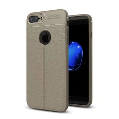 Nahkakuvioitu TPU kuori Apple iPhone 6+/6S+  - harmaa