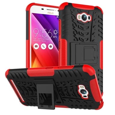 Iskunkestävä Suojakuori Asus Zenfone Max (ZC550KL)  - punainen