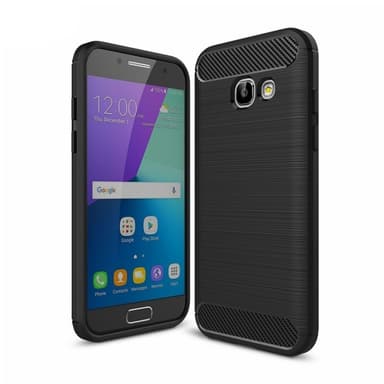 Harjattu TPU kuori Samsung Galaxy A5 2017 (SM-A520F)  - musta