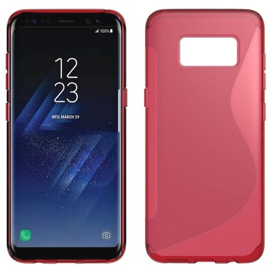 S Line Suojakuori Samsung Galaxy S8 (SM-G950F)  - punainen
