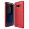 Harjattu TPU kuori Samsung Galaxy S8 Plus (SM-G955F)  - punainen