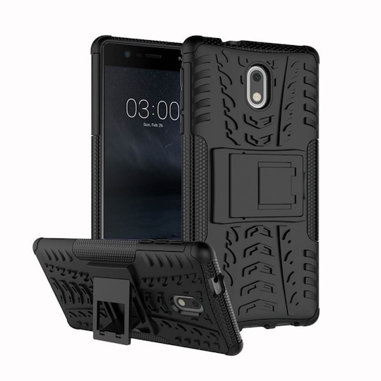 Iskunkestävä Suojakuori Nokia 3 (TA-1032)  - musta