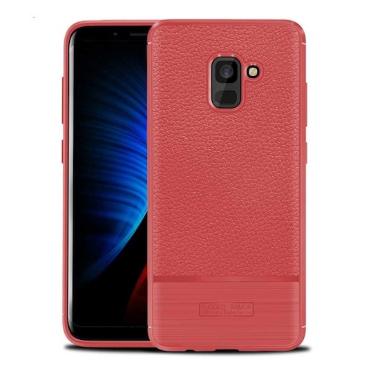 Rugged Armor TPU kuori Samsung Galaxy A8 2018 (SM-A530F)  - punainen