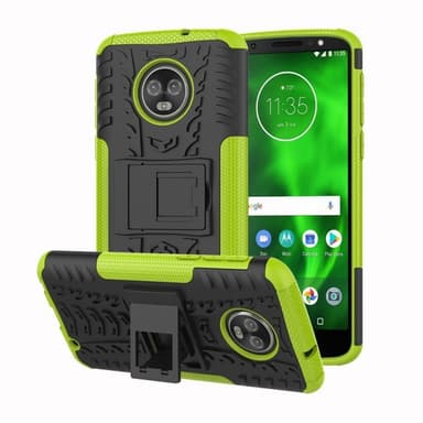Iskunkestävä Suojakuori Motorola Moto G6 Plus (XT1926)  - vihreä