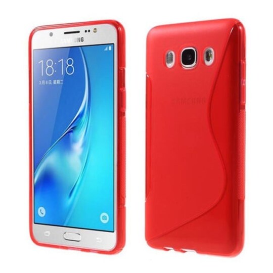 S Line Suojakuori Samsung Galaxy J5 2016 (SM-J510F)  - punainen