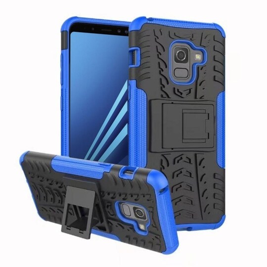 Iskunkestävä Suojakuori Samsung Galaxy A8 2018 (SM-A530F)  - sininen
