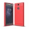 Harjattu TPU kuori Sony Xperia XA2 (H4113)  - punainen