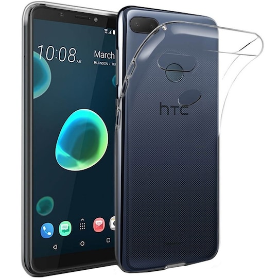 Silikonikotelo läpinäkyvä HTC Desire 12 Plus