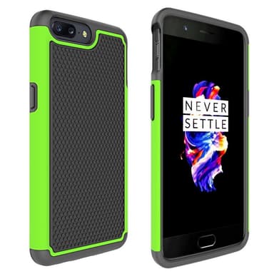 Heavy Duty 2i1 silikonikuori OnePlus 5 (A5000)  - vihreä