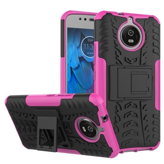 Iskunkestävä Suojakuori Motorola Moto G5s (XT1794)  - pinkki