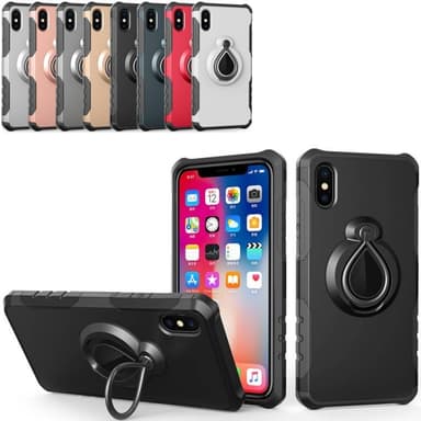 Solkilaukku 2i1 Apple iPhone X / Xs  - hopea
