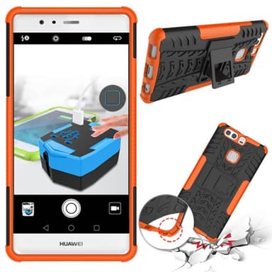 Iskunkestävä Suojakuori Huawei P9 Plus (VIE-L29)  - oranssi