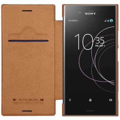 Nillkin Qin FlipCover Sony Xperia XZ1 (G8341)  - ruskea