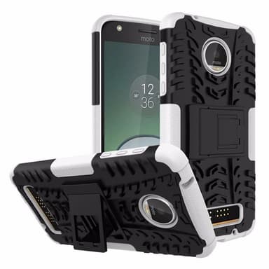 Iskunkestävä Suojakuori Motorola Moto Z Play (XT1635)  - valkoinen