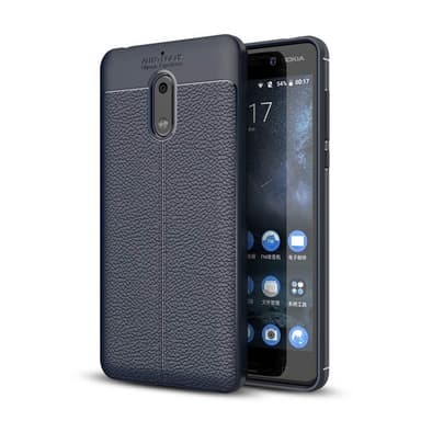 Nahkakuvioitu TPU kuori Nokia 6 (TA-1021)  - sininen