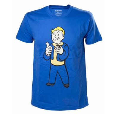 Fallout t-paita - Vault Boy Shooting Fingers (sin., S)