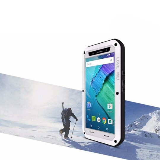 LOVE MEI Powerful Motorola Moto X Style (XT1570)  - valkoinen