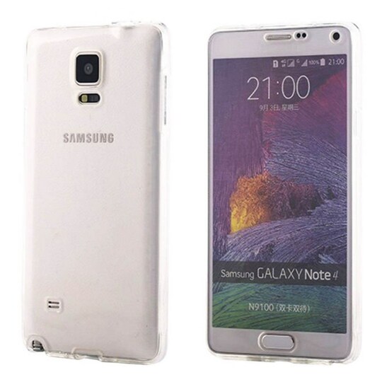 360° suojakuori Samsung Galaxy Note 4 (SM-N910F)  - läpinäkyvä