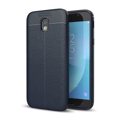 Nahkakuvioitu TPU kuori Samsung Galaxy J3 2017 (SM-J330F)  - sininen