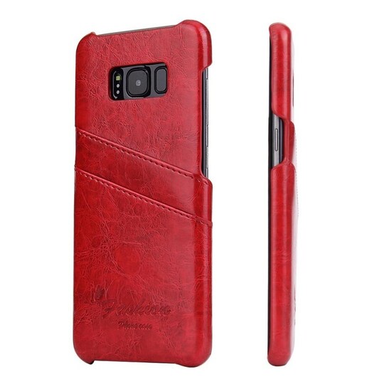 Retrokuori korttipaikoilla Samsung Galaxy S8 Plus (SM-G955F)  - punain