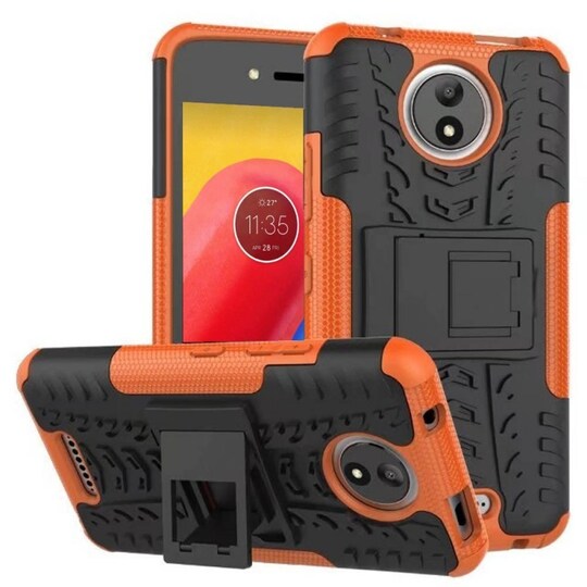 Iskunkestävä Suojakuori Motorola Moto C (XT1755)  - oranssi