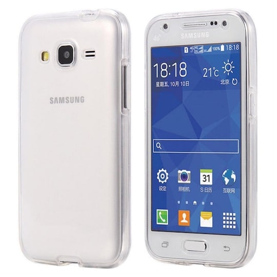 360° suojakuori Samsung Galaxy J5 2015 (SM-J500F)  - läpinäkyvä