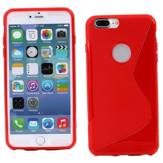 S Line Suojakuori Apple iPhone 7 Plus  - punainen
