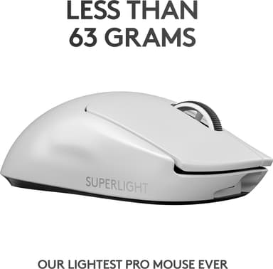 Logitech G Pro X Superlight langaton pelihiiri (valkoinen)