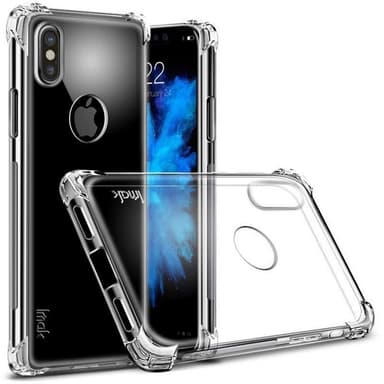 IMAK silikonikuori Apple iPhone X / Xs  - läpinäkyvä