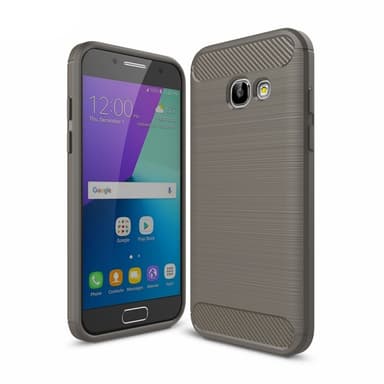 Harjattu TPU kuori Samsung Galaxy A5 2017 (SM-A520F)  - harmaa