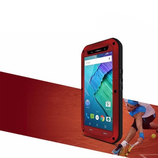 LOVE MEI Powerful Motorola Moto X Style (XT1570)  - punainen