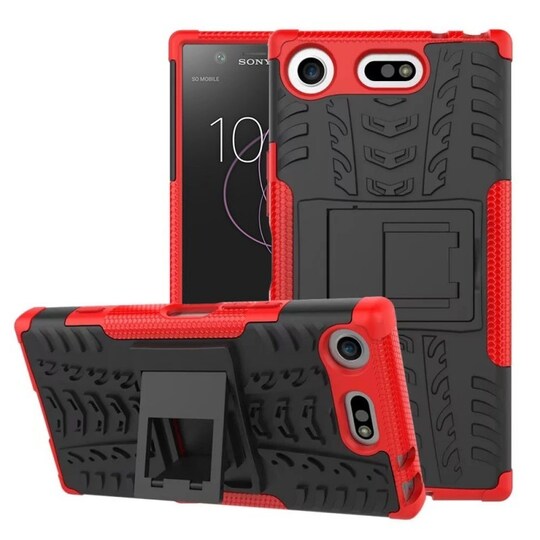 Iskunkestävä Suojakuori Sony Xperia XZ1 Compact (G8441)  - punainen