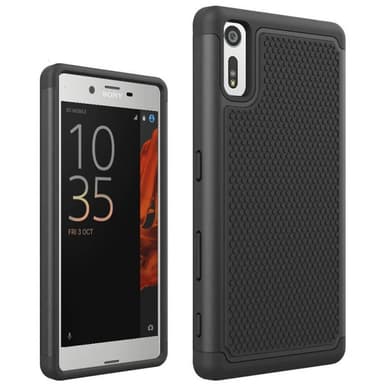 Heavy Duty 2i1 silikonikotelo Sony Xperia XZ / XZ (F8331)  - musta