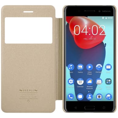 FlipCover Nillkin Sparkle Nokia 6 (TA-1021)  - kulta