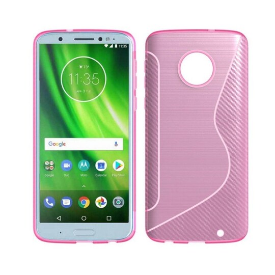 S Line Suojakuori Motorola Moto G6 Plus (XT1926)  - pinkki