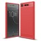 Harjattu TPU kuori Sony Xperia XZ1 Compact (G8441)  - punainen
