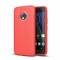 Nahkakuvioitu TPU kuori Motorola Moto G5 Plus (XT1683)  - punainen