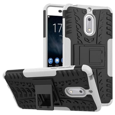 Iskunkestävä Suojakuori  Nokia 6 (TA-1021)  - valkoinen