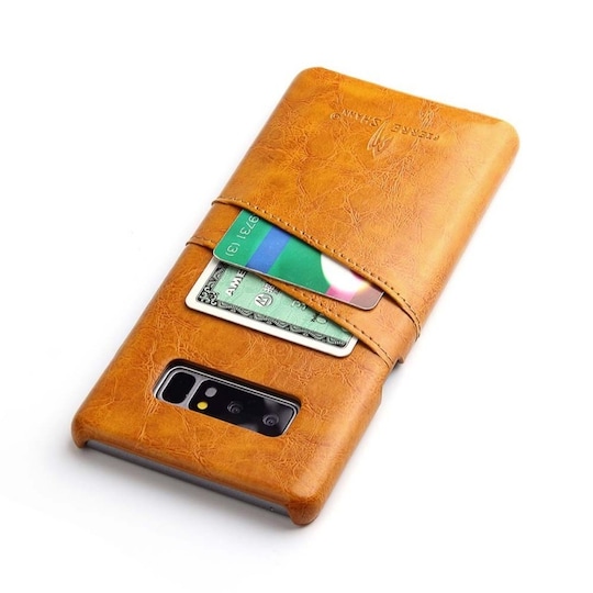 Retrokuori korttipaikoilla Samsung Galaxy Note 8 (SM-N950F)  - punaine