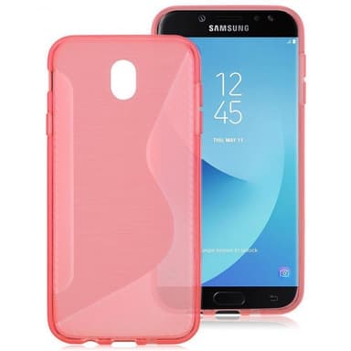 S Line Suojakuori Samsung Galaxy J7 2017 (SM-J730F)  - punainen