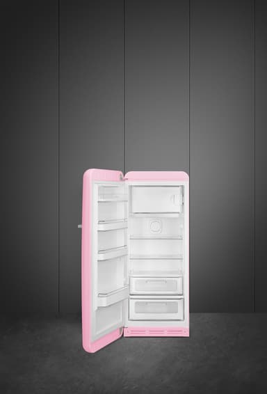 Smeg 50 s Style jääkaappi pakastelokerolla FAB28LPK5 (vaaleanpunainen)