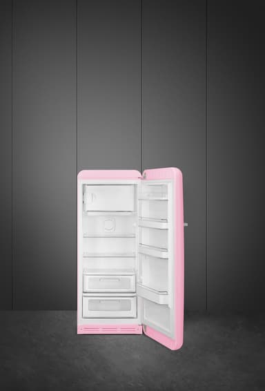 Smeg 50's Style jääkaappi pakastelokerolla FAB28RPK5 (vaaleanpunainen)