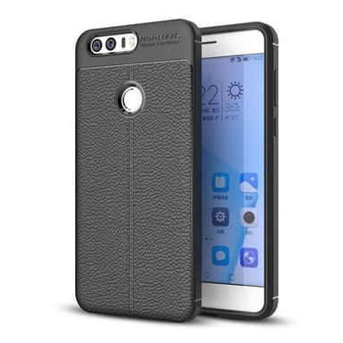 Nahkakuvioitu TPU kuori Huawei Honor 8 (FRD-L09)  - musta