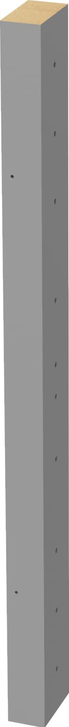Epoq Standard kulmapalkki 5x70 cm (grafiitti)
