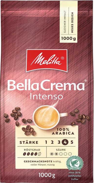 Melitta Bella Crema Intenso kahvipavut MEL974