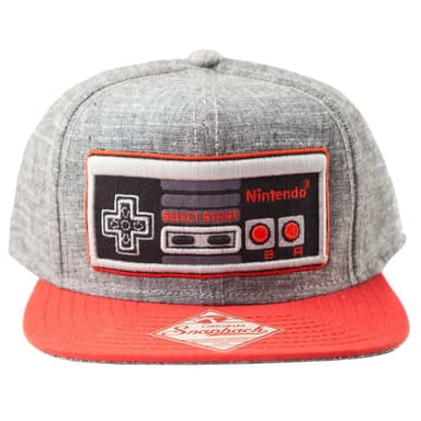 Nintendo NES Controller lippalakki (harmaa/oranssi)