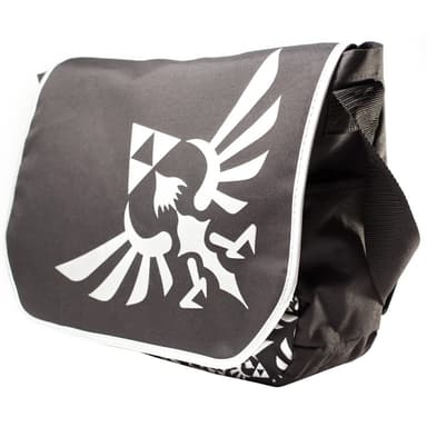Nintendo Zelda Triforce olkalaukku (musta/hopea)
