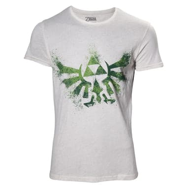 The Legend of Zelda t-paita - Triforce-logo (valk.)(XL)