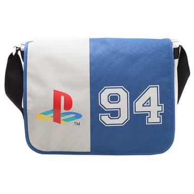 PlayStation Classic 94 logo olkalaukku (harmaa/sin)